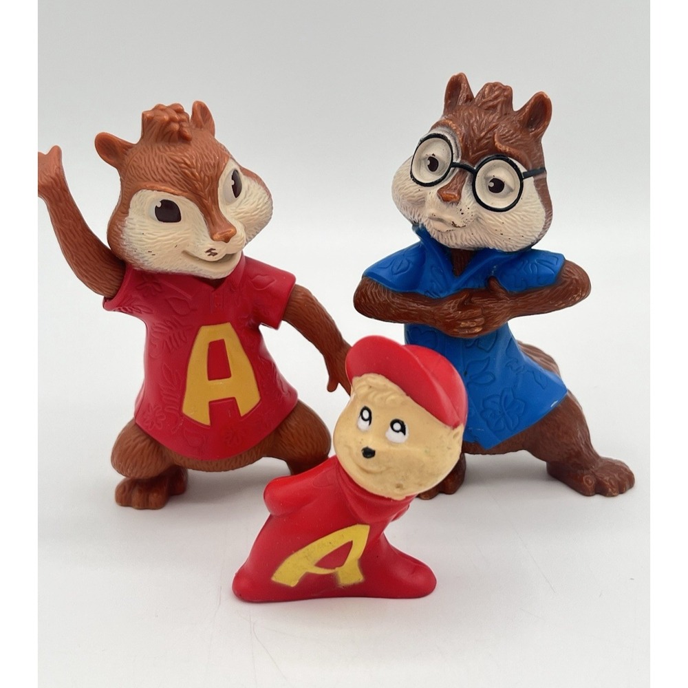 Alvin & The Chipmunks Figures Alvin Simon McDonald's Chipwrecked PVC 1987 2011